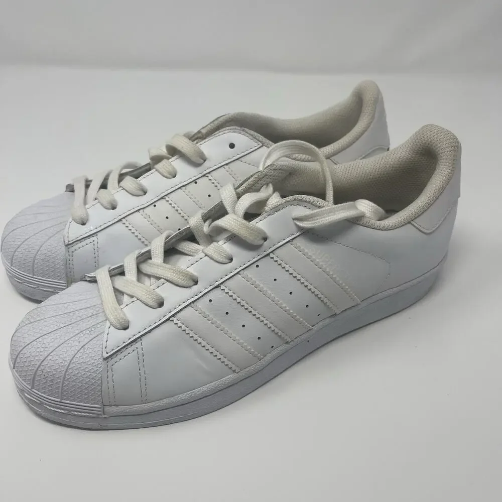 Adidas Superstar Original B23641 TRIPLE WHITE BIG KIDS SNEAKER Size-6.5 NWOT